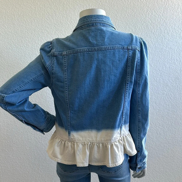 Kate Spade Broome Street Dip Dye Denim Jacket - Picture 6 of 11